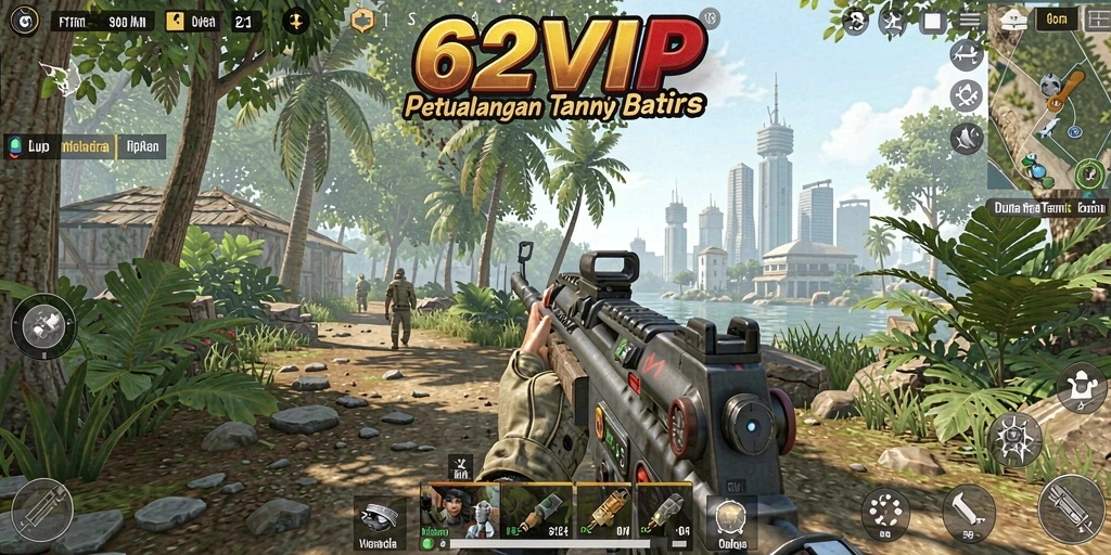 Gameplay seru di dunia terbuka 62VIP dengan petualangan tanpa akhir.