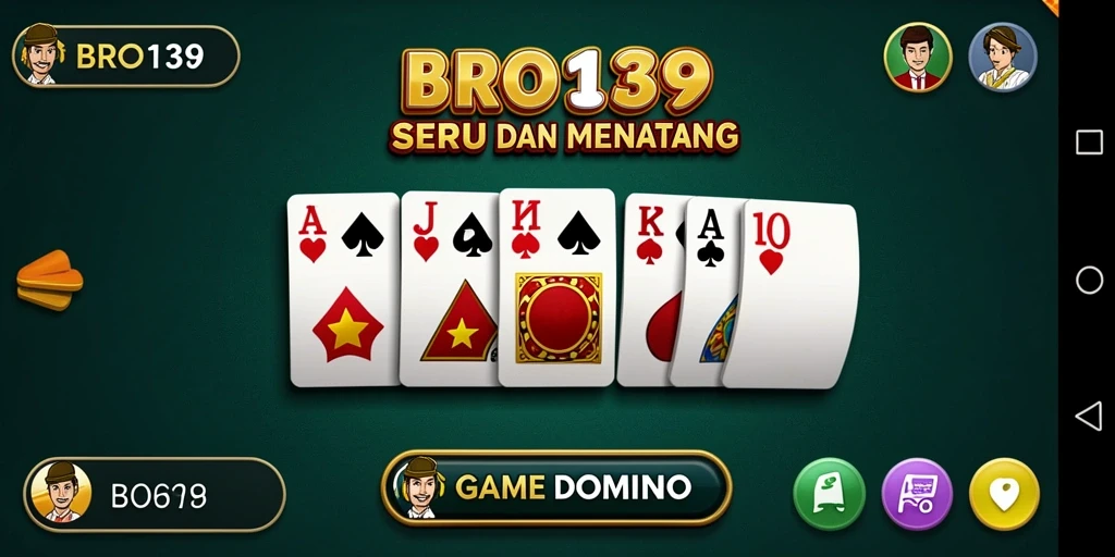 Screenshot gameplay BRO138 yang menampilkan aksi seru dalam permainan Domino.