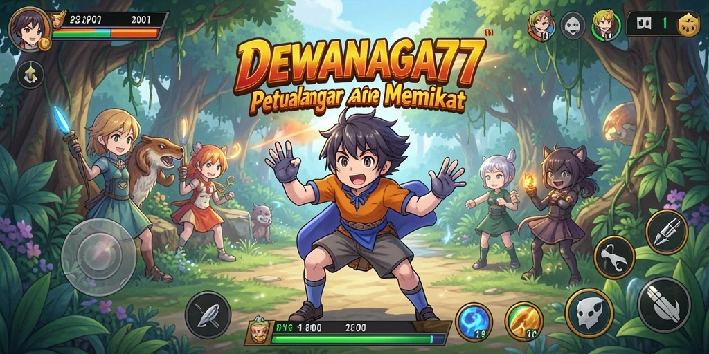 Tampilan gameplay DEWANAGA77 dengan karakter Anime yang menawan.