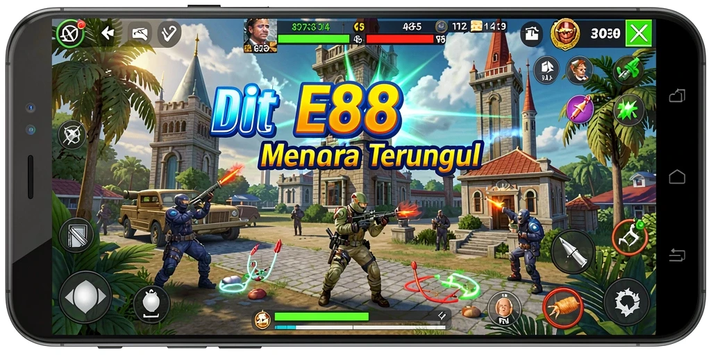 Tampilan gameplay E88 yang menarik dengan grafis menawan.