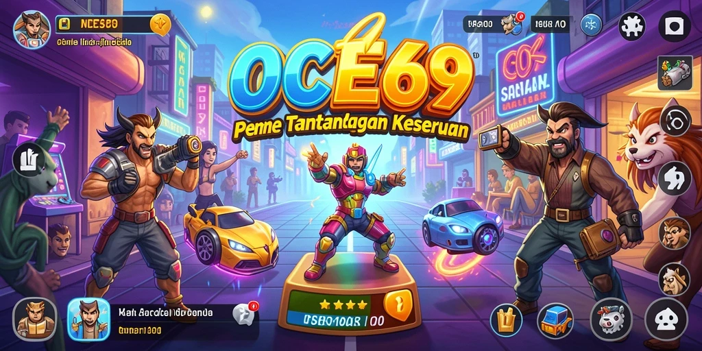 Gameplay seru dari OCE69 yang penuh warna dan tantangan.