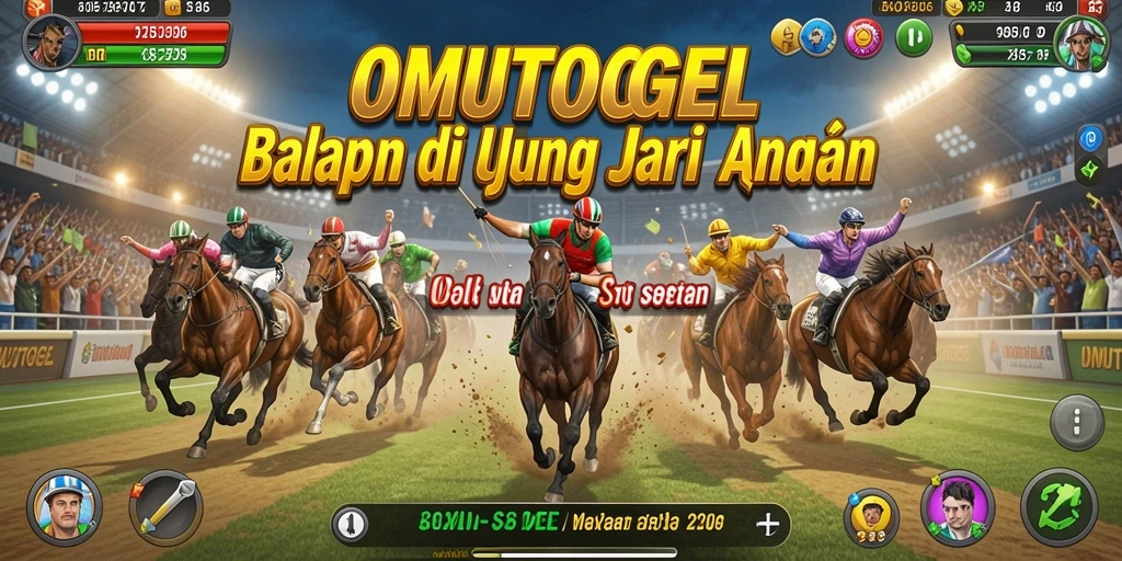 Gameplay seru dari OMUTOGEL, beraksi di lintasan balap.