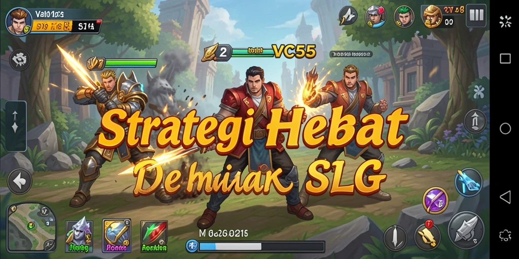 Tampilan gameplay SLG yang menarik dan dinamis di VC55.